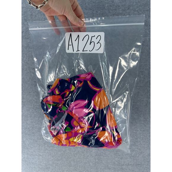 Trina by Trina Turk Women's M JuJu Halter Sleeveless Shift Dress Floral Beach - Picture 8 of 8